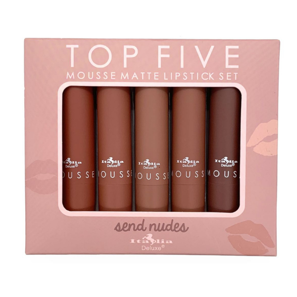 Italia Deluxe - Mousse Matte Lipstick Set Send Nudes