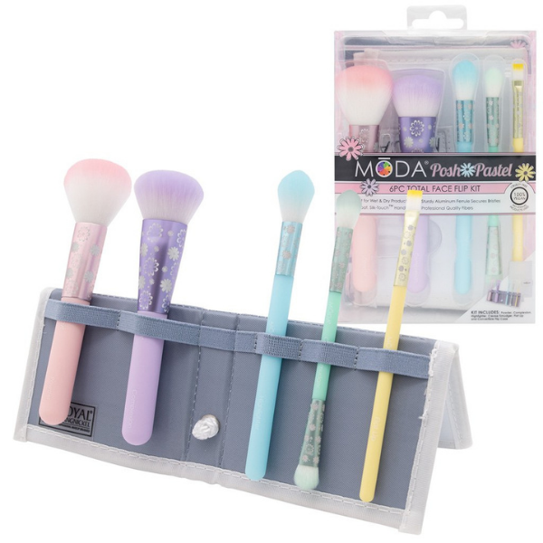Moda - Posh Pastel 6pc Total Face Flip Kit