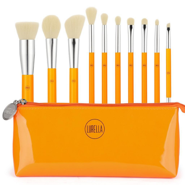 Lurella Cosmetics - Caution 10pc Neon Brush Brush Set