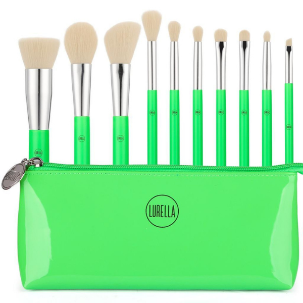 Lurella Cosmetics - Acid 10pc Neon Brush Brush Set