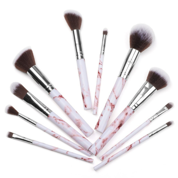 Lurella Cosmetics - Deluxe Marble Brush Set Pink