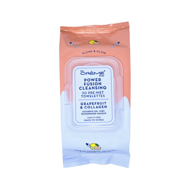 The Creme Shop - Hello Kitty Power Fusion Cleansing 30 Pre-Wet Towelettes - Grapefruit & Collagen