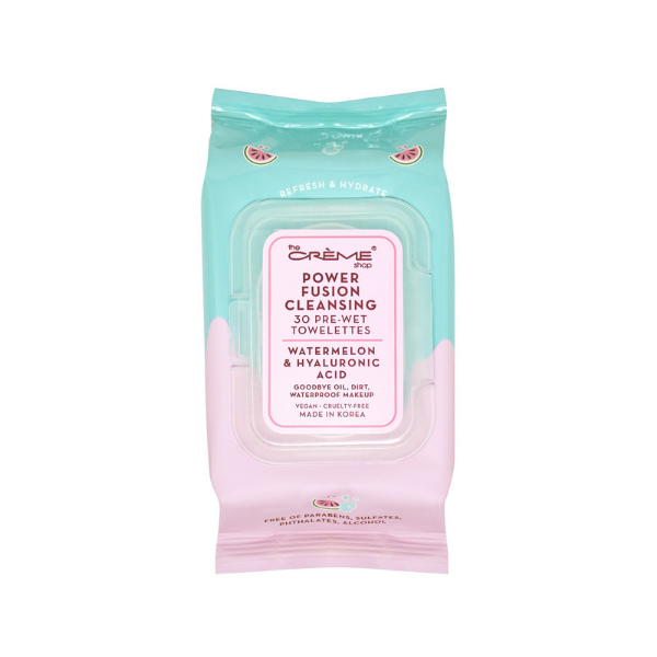 The Creme Shop - Hello Kitty Power Fusion Cleansing 30 Pre-Wet Towelettes - Watermelon & Hyaluronic Acid
