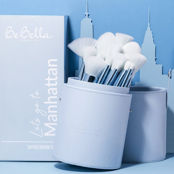 BeBella Cosmetics - Let's Go To Manhattan 24pc Brush Set