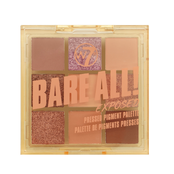 W7 - Bare All Pressed Pigment Palette Exposed