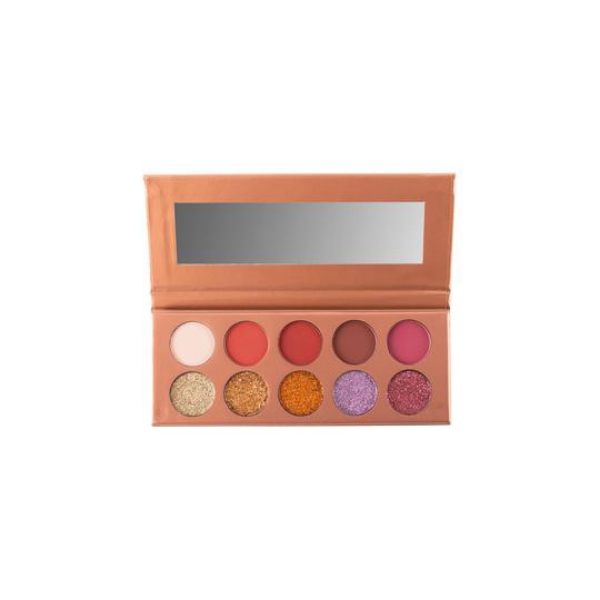Trendbeauty - Eyeshadow & Glitter Palette Rose Gold