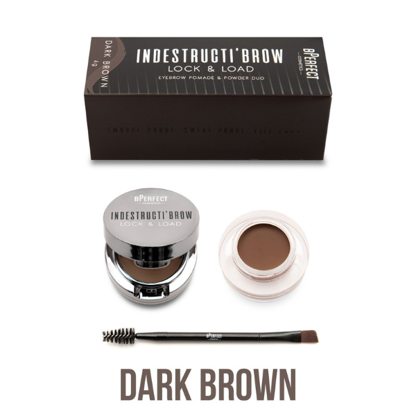 bPerfect Cosmetics - Indestructi'Brow Lock and Load Eye Brow Set - Dark Brown
