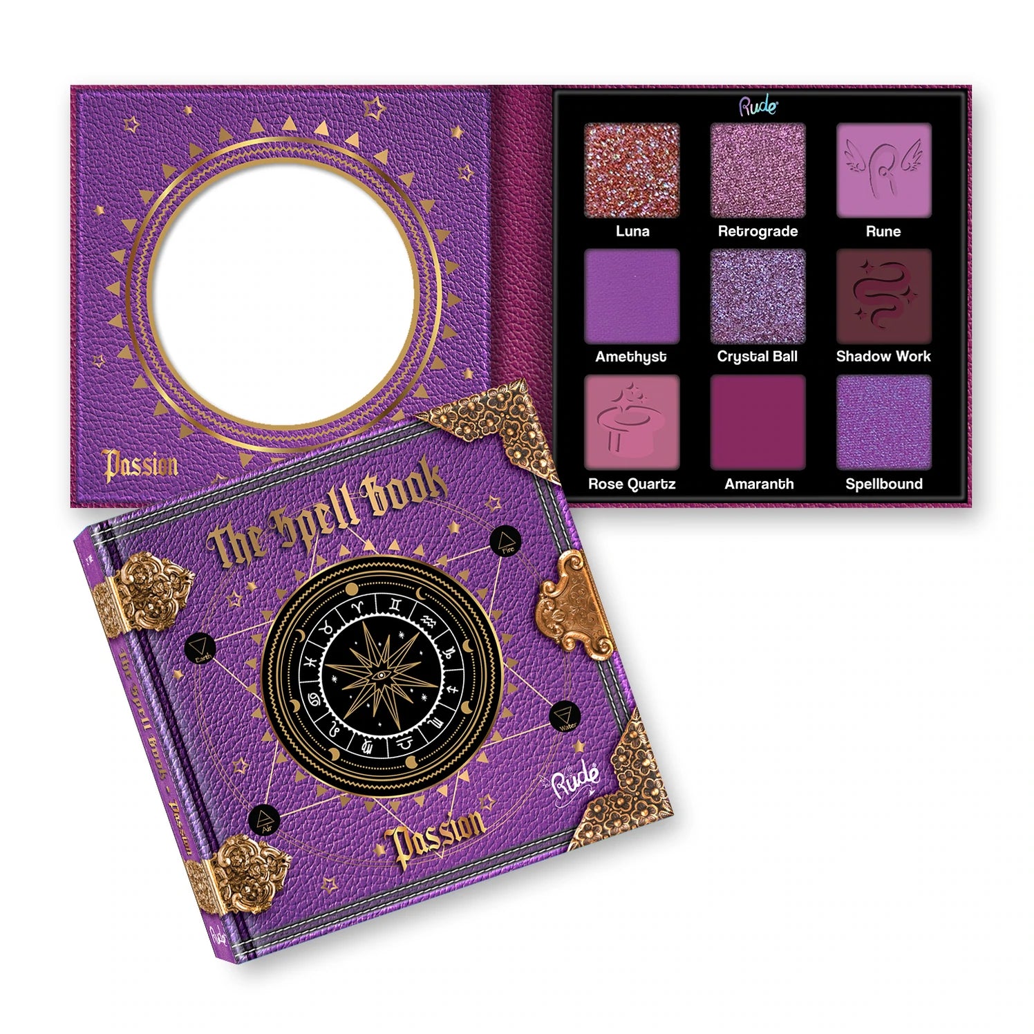 Rude Cosmetics - The Spell Book Passion Palette