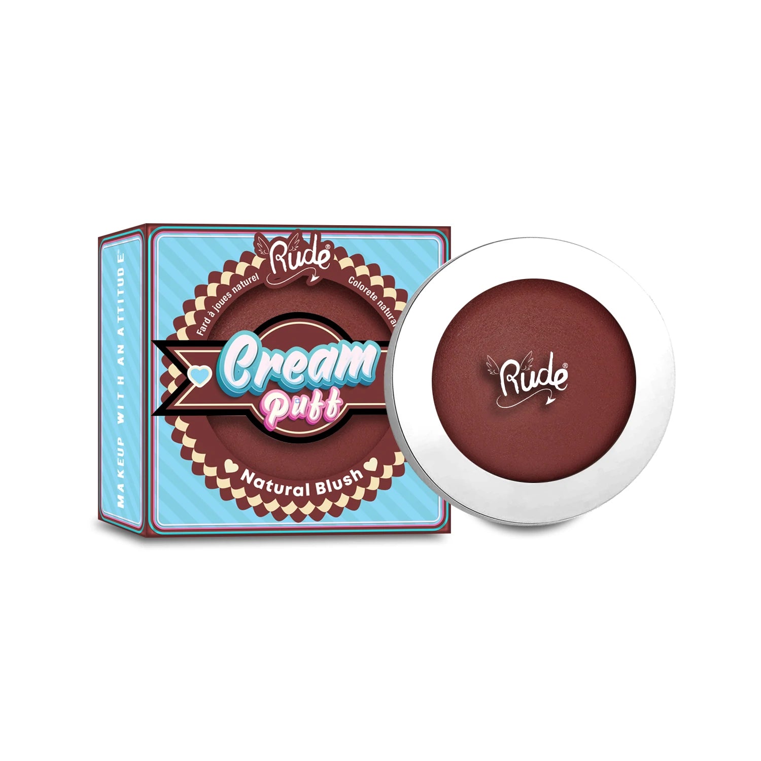 Rude Cosmetics - Cream Puff Natural Blush Red Velvet