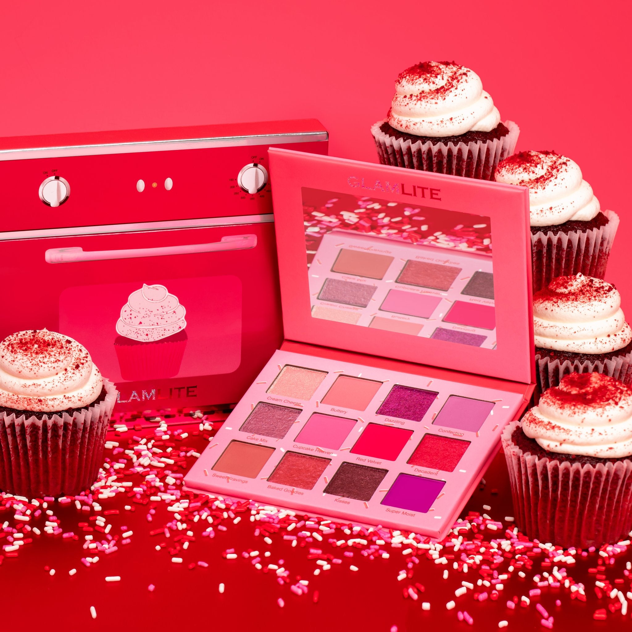 Glamlite Cosmetics - Red Velvet Cupcake Palette