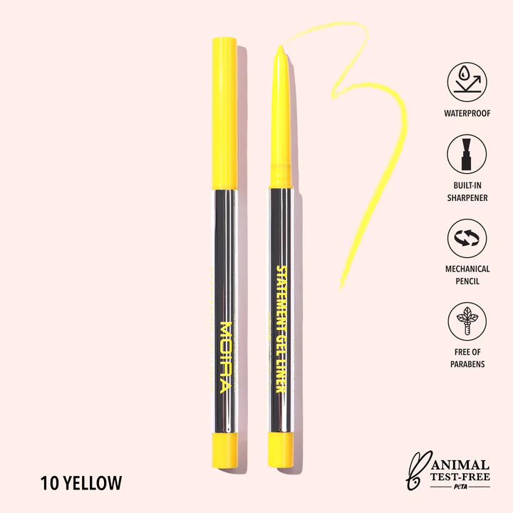 Moira Beauty - Statement Gel Liner Yellow