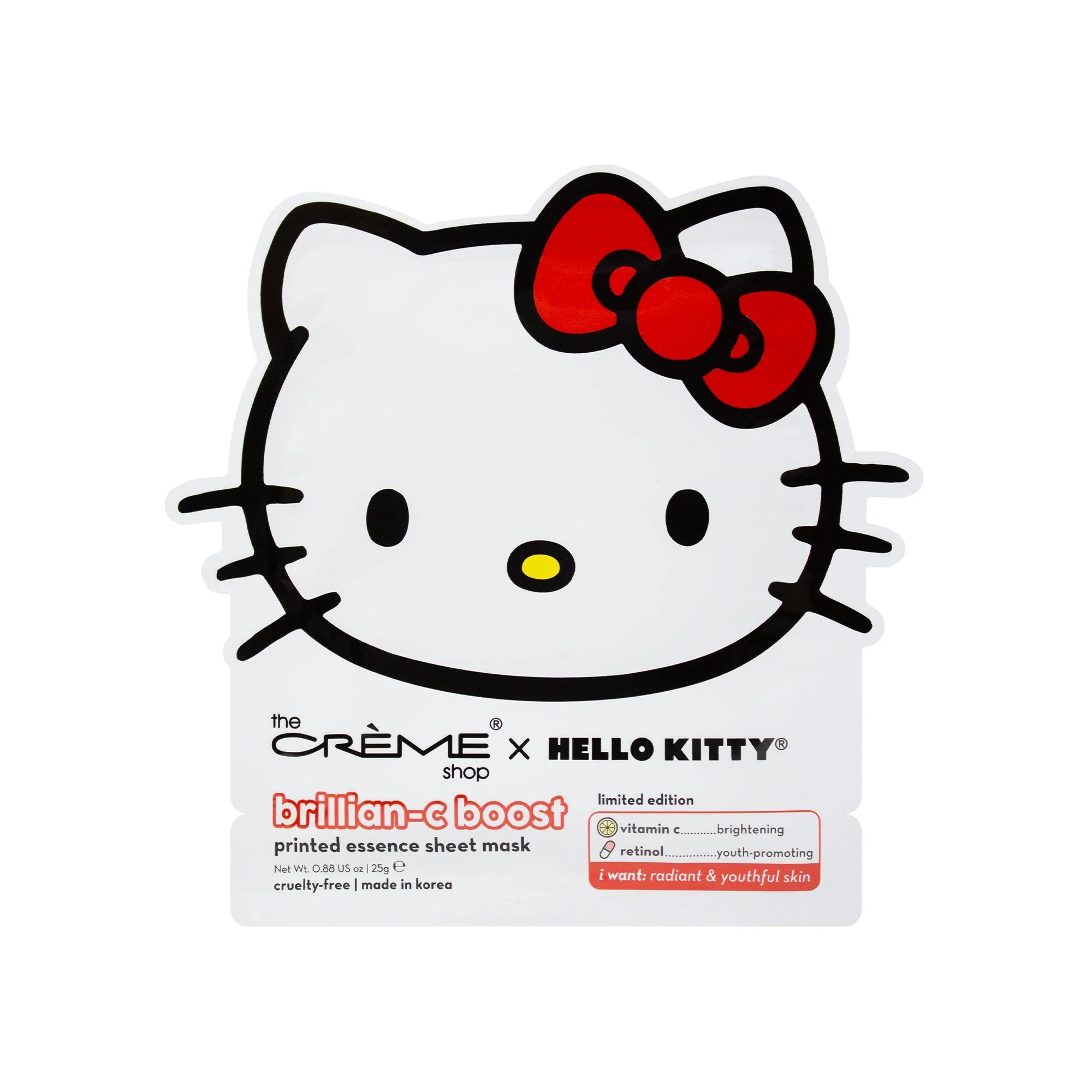 The Creme Shop - Hello Kitty Brillian-C Boost Printed Essence Sheet Mask