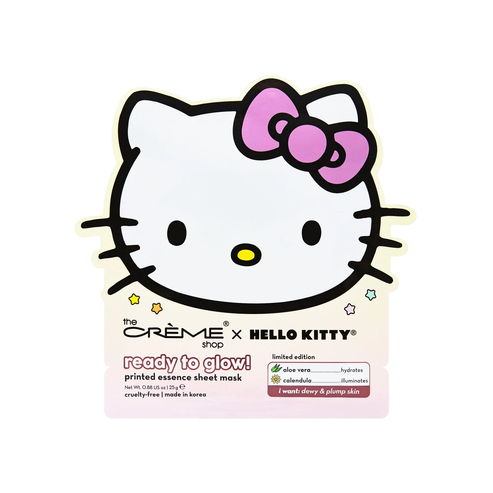 The Creme Shop - Hello Kitty Ready To Glow Printed Essence Sheet Mask