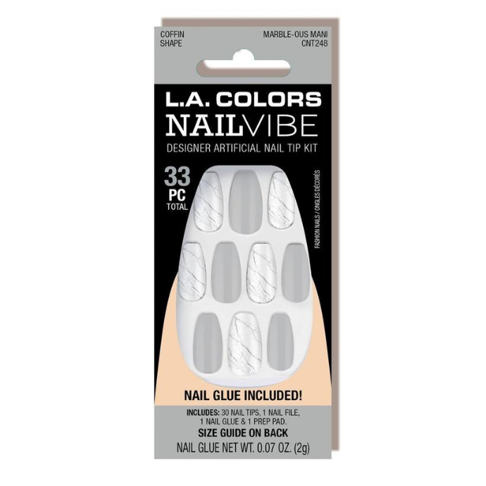 L.A. Colors - Nail Vibe Nail Kit Marble-ous