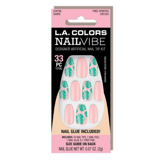 L.A. Colors - Nail Vibe Nail Kit Free Spirited