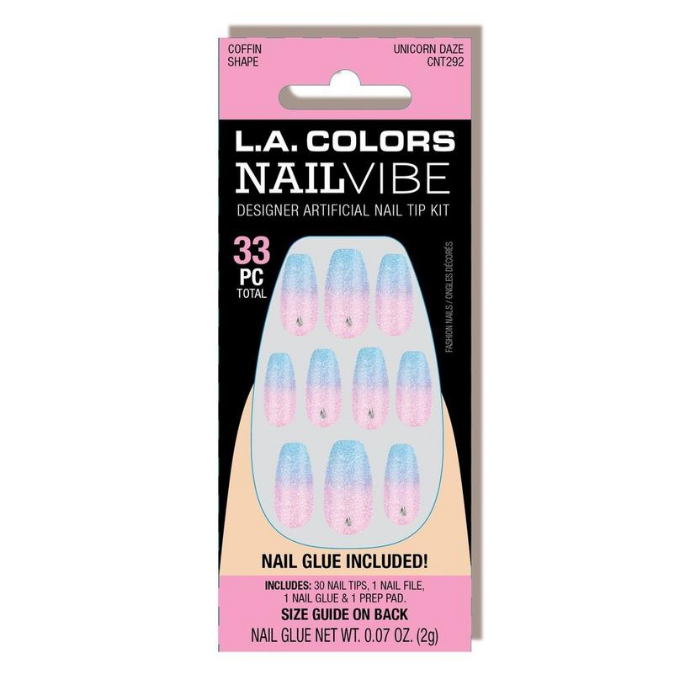 L.A. Colors - Nail Vibe Nail Kit Unicorn Daze