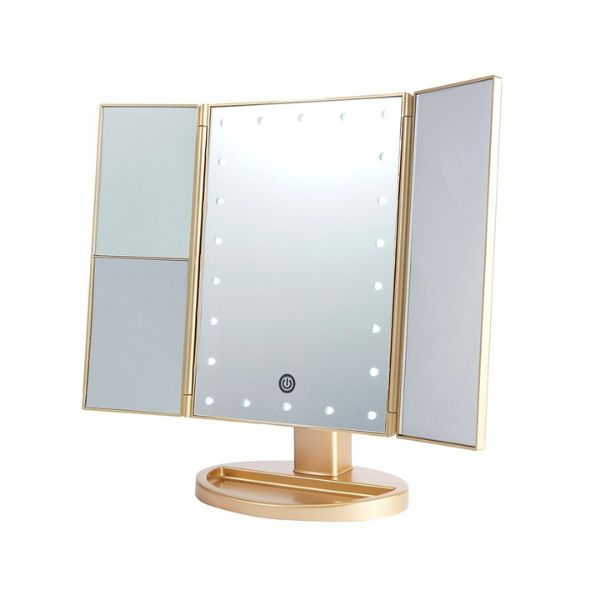 Lurella Cosmetics - LED Mirror Gold