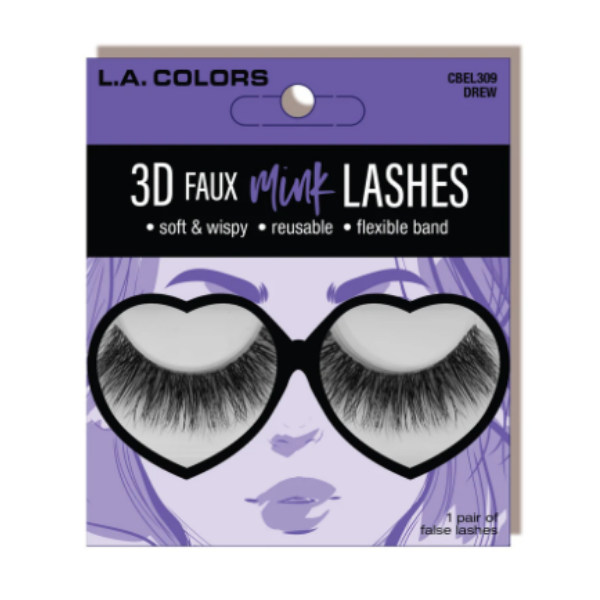 L.A. Colors - 3D Faux Mink Lashes Drew