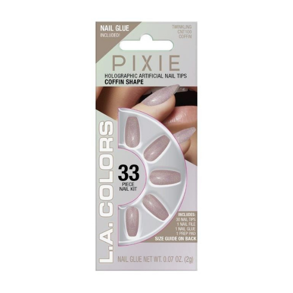 L.A. Colors - Pixie Holographic Nail Tips Twinkling
