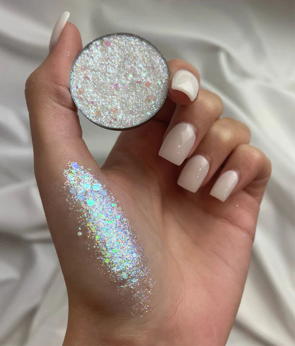With Love Cosmetics - Pressed Glitter White Crushed Diamonds