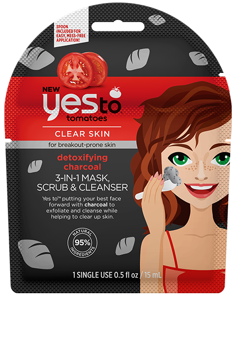 Yes To - Tomatoes Detoxifying Charcoal 3-in-1 Mask, Scrub & Cleanser