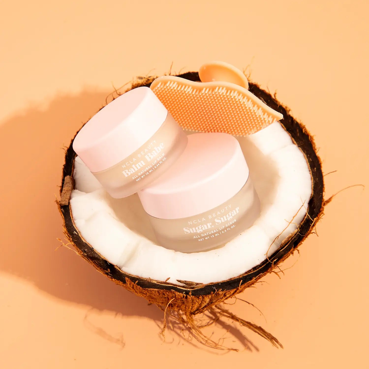 NCLA Beauty - Coconut Vanilla Lip Care Set + Lip Scrubber