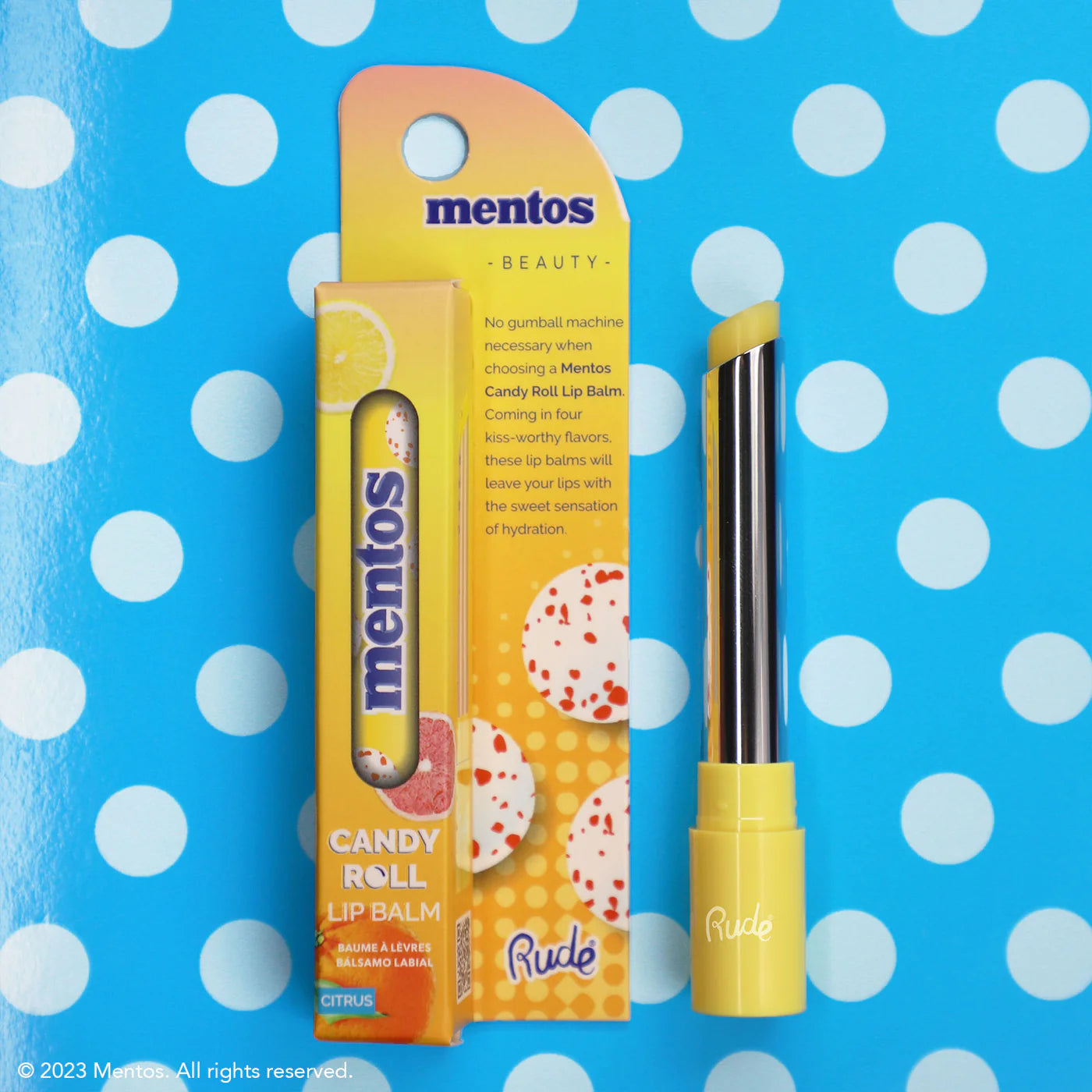 Rude Cosmetics - Mentos Candy Roll Lip Balm Citrus