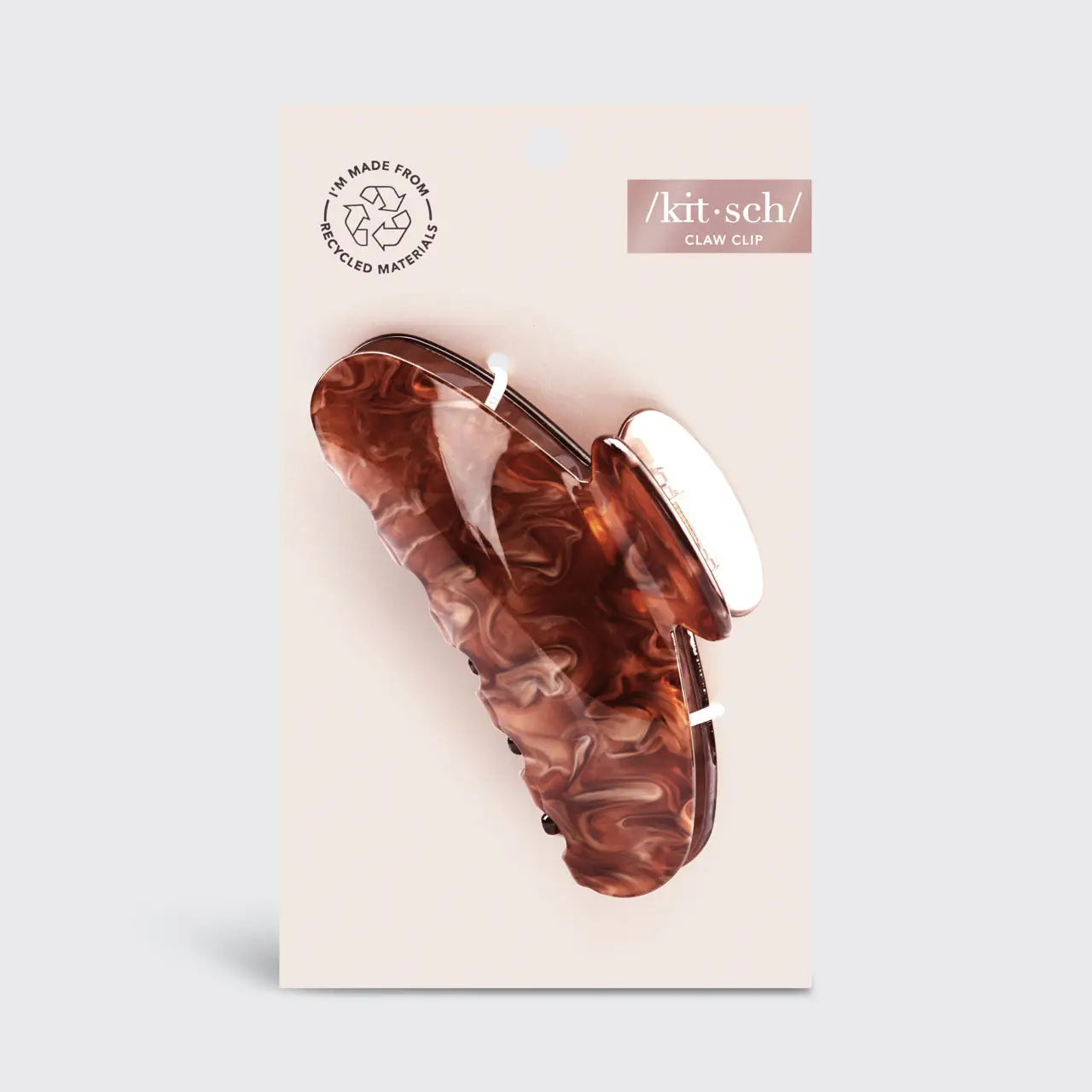 Kitsch - Eco-Friendly Marble Claw Clip - Brunette