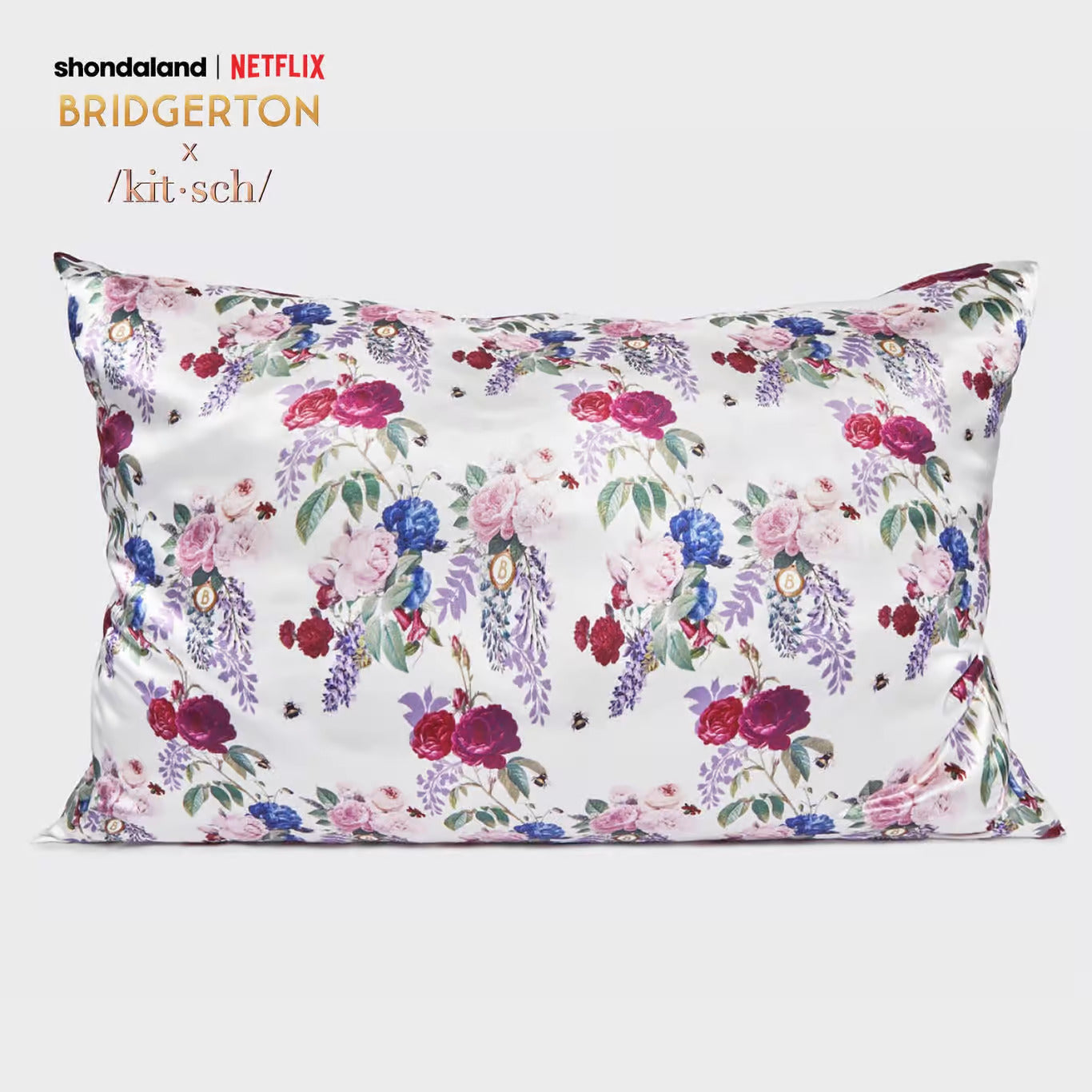 Kitsch - Satin Pillowcase Bridgerton Floral
