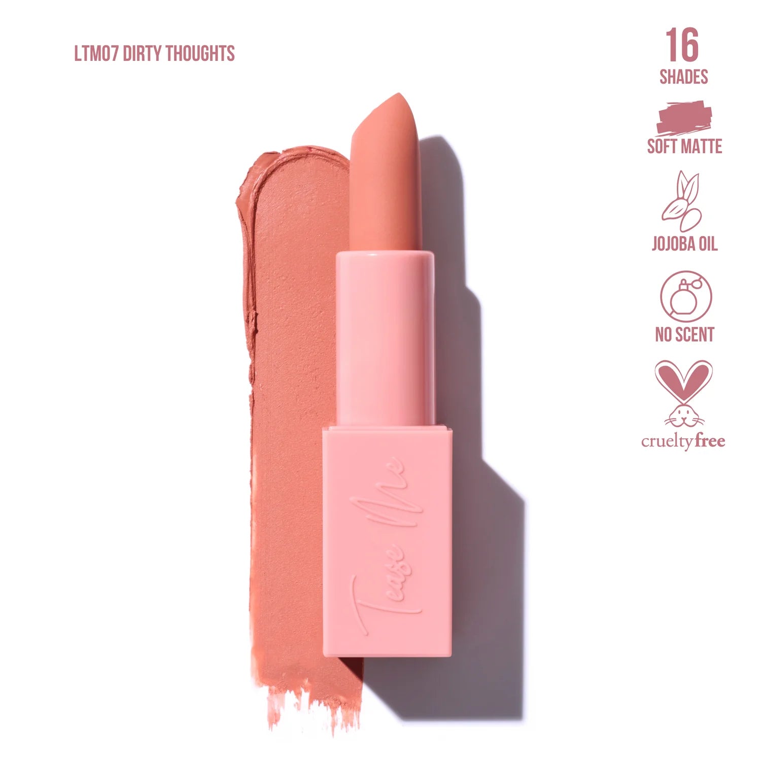 Beauty Creations - Tease Me Collection Lipstick - Dirty Thoughts
