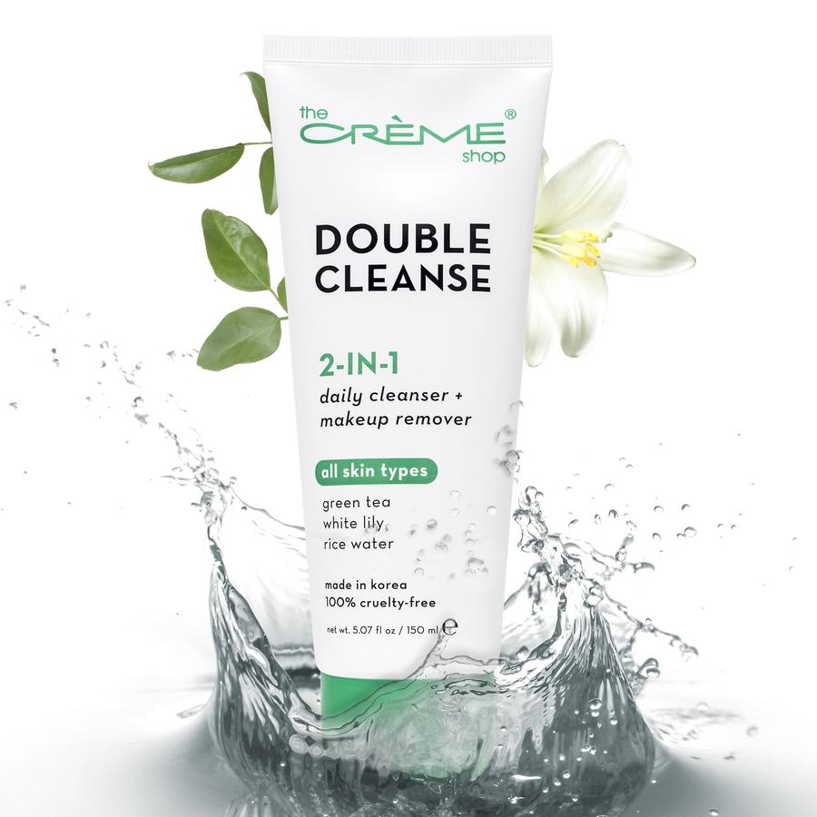 The Creme Shop - 2-in-1 Facial Foam Cleanser | Green Tea + White Lily + Rice Water