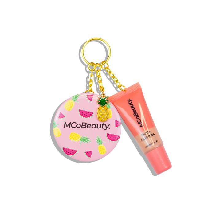 MCoBeauty - Fruity Beauty Key Chain Lipgloss & Mirror
