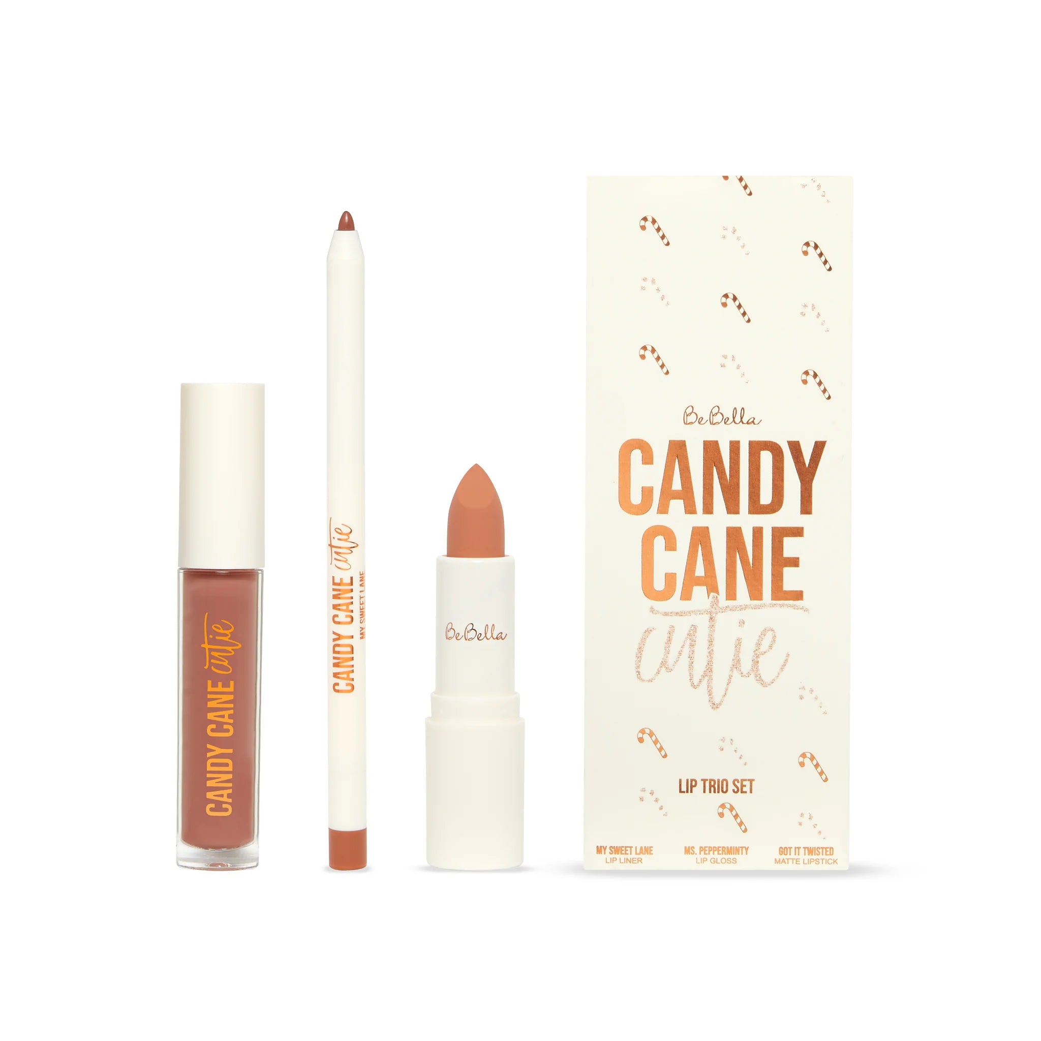 BeBella Cosmetics - Candy Cane Cutie Lip Trio Set