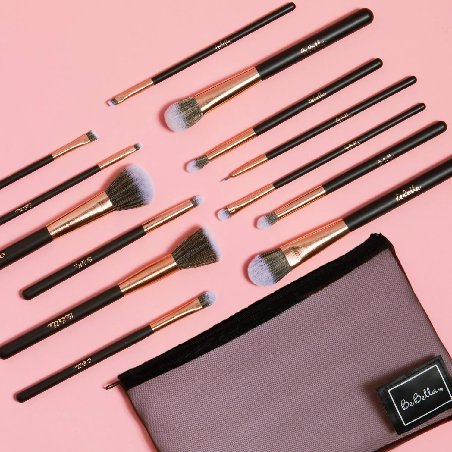 BeBella Cosmetics - Rose Gold Dream 13pc Brush Set