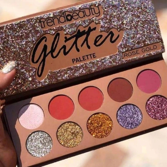 Trendbeauty - Eyeshadow & Glitter Palette Rose Gold