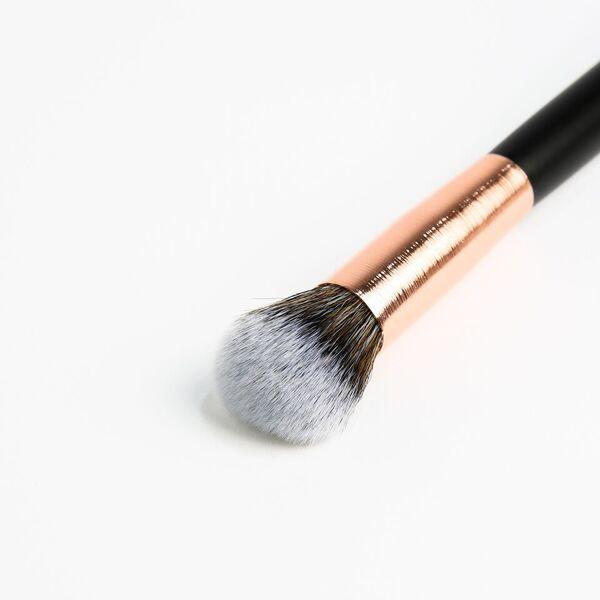 BeBella Cosmetics - Rose Gold Small Round Powder Brush
