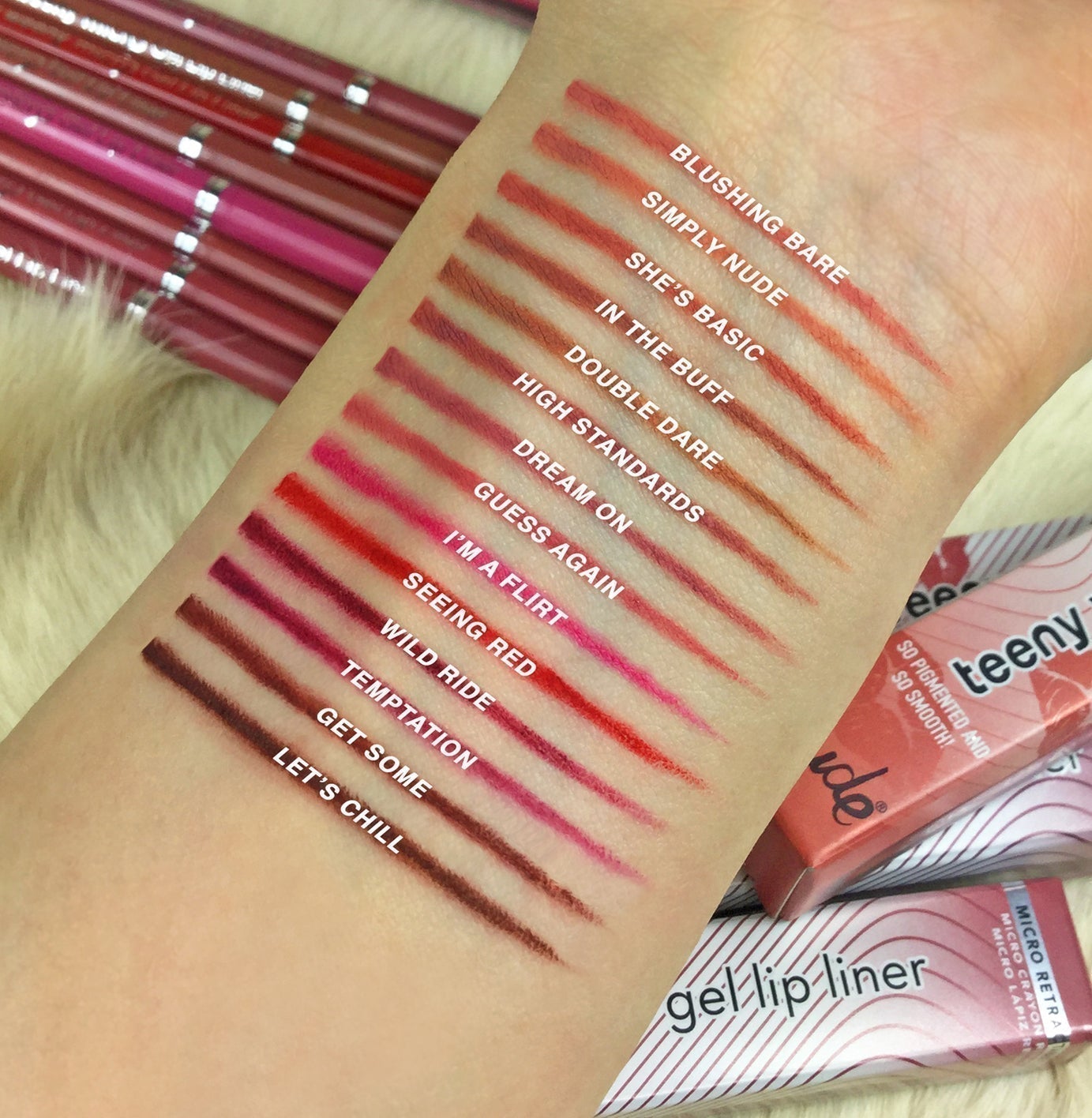 Rude Cosmetics - Teeny Weeny Rich and Creamy Micro Gel Lip Liner Seeing Red