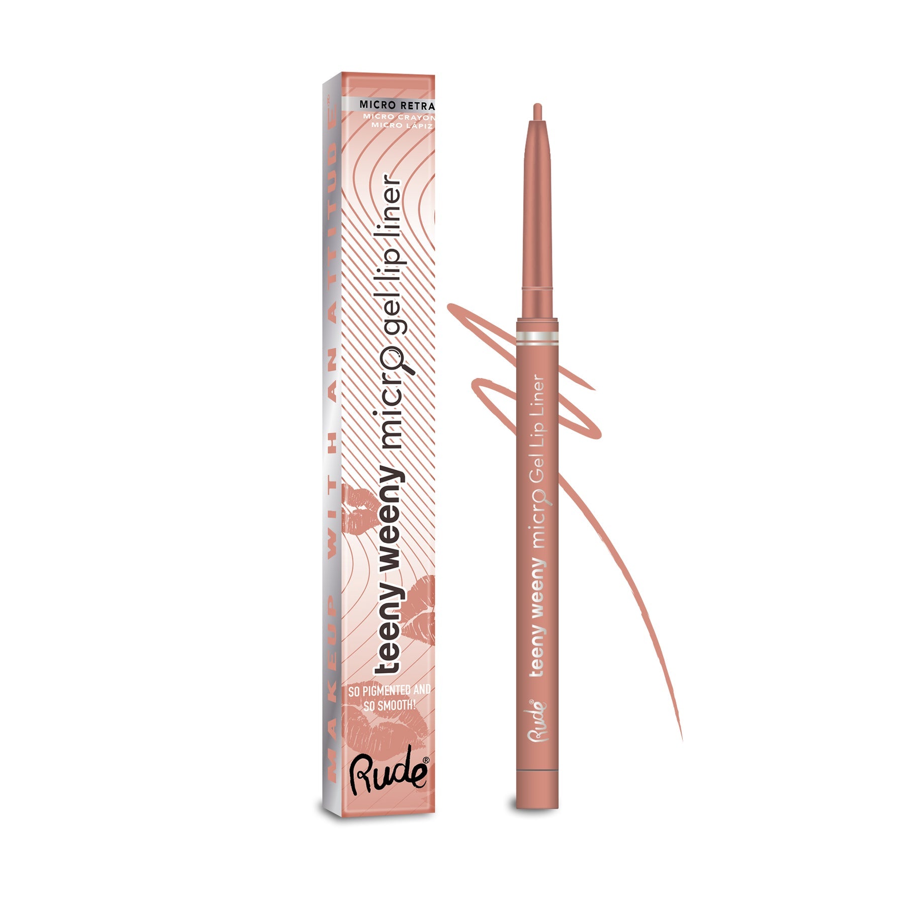 Rude Cosmetics - Teeny Weeny Rich and Creamy Micro Gel Lip Liner Simply Nude