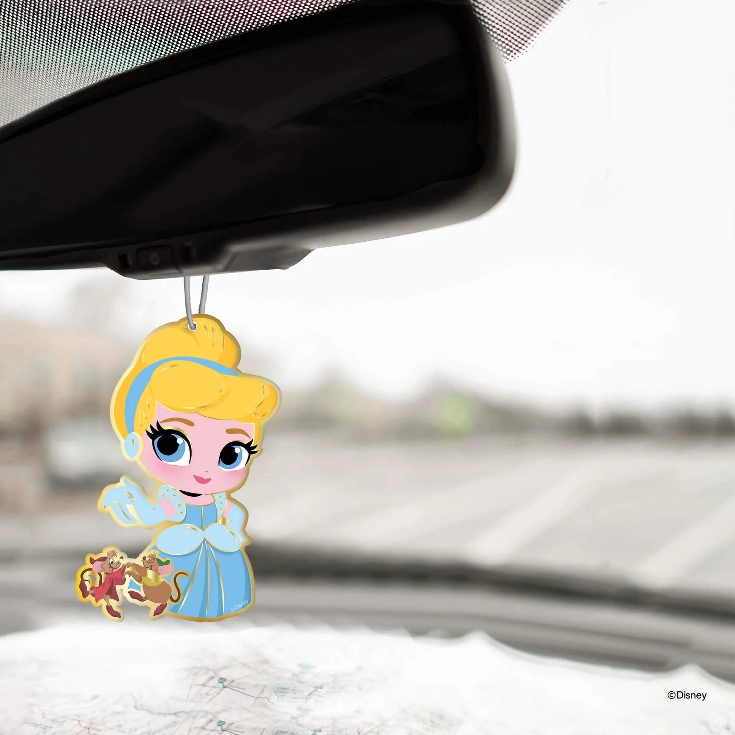 Short Story - Disney Car Air Freshener Cinderella & Jaq & Gus