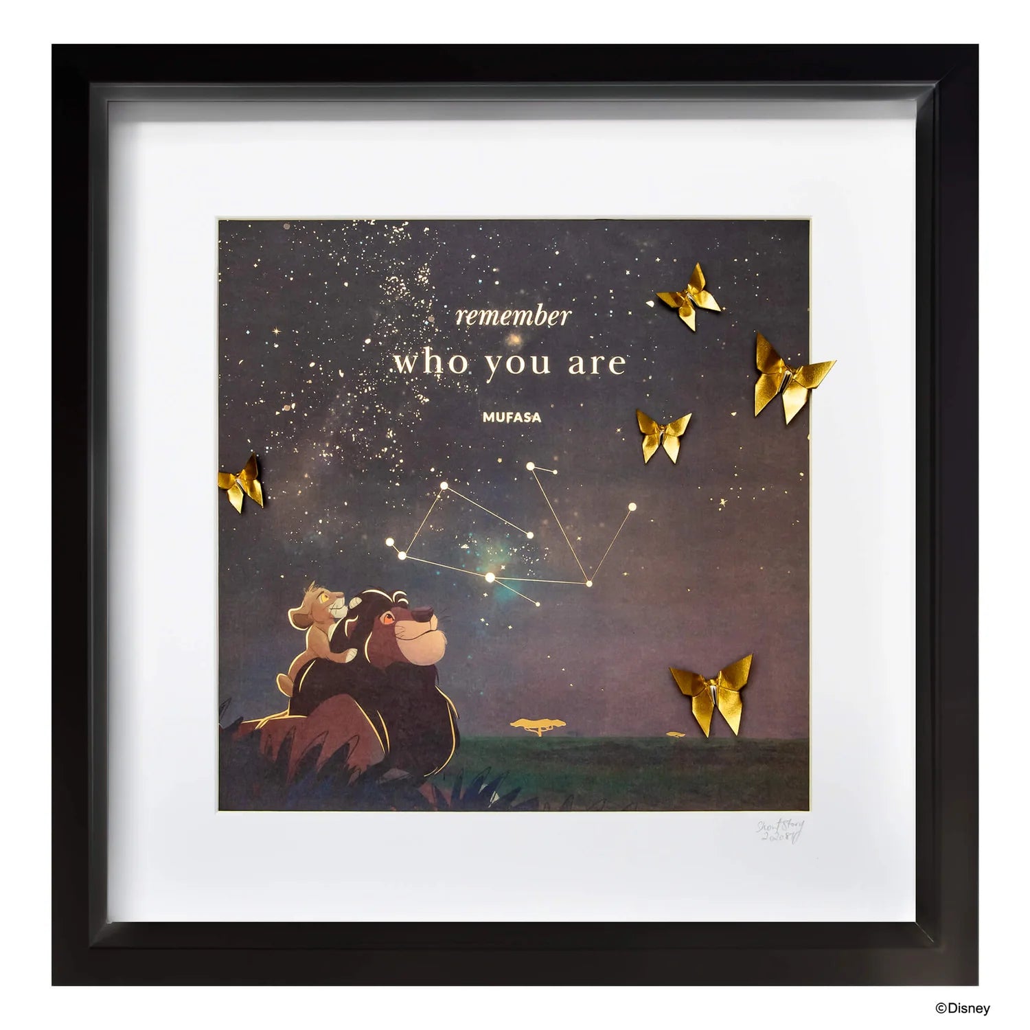 Short Story - The Lion King Black Frame The Stars