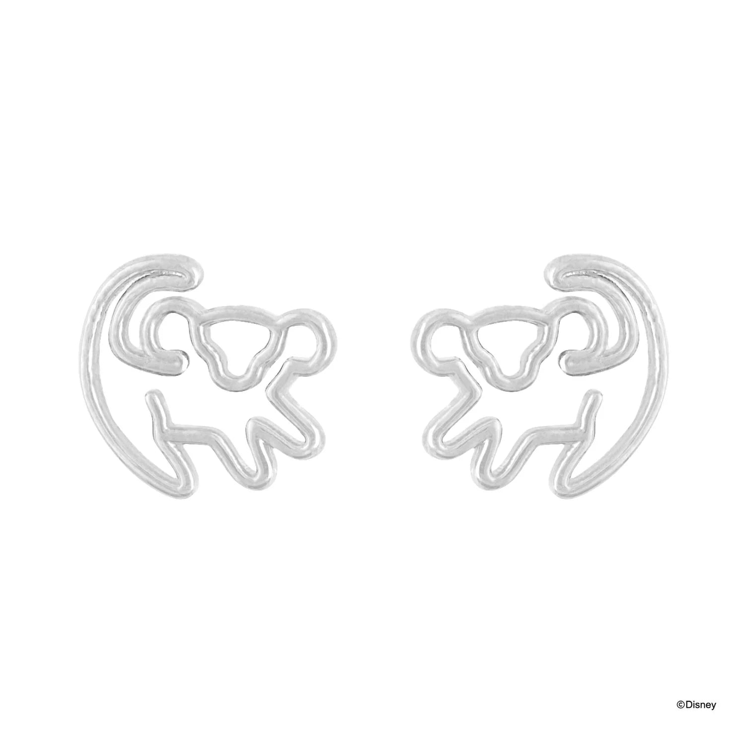 Short Story - The Lion King Earring Simba Symbol Stencil Silver