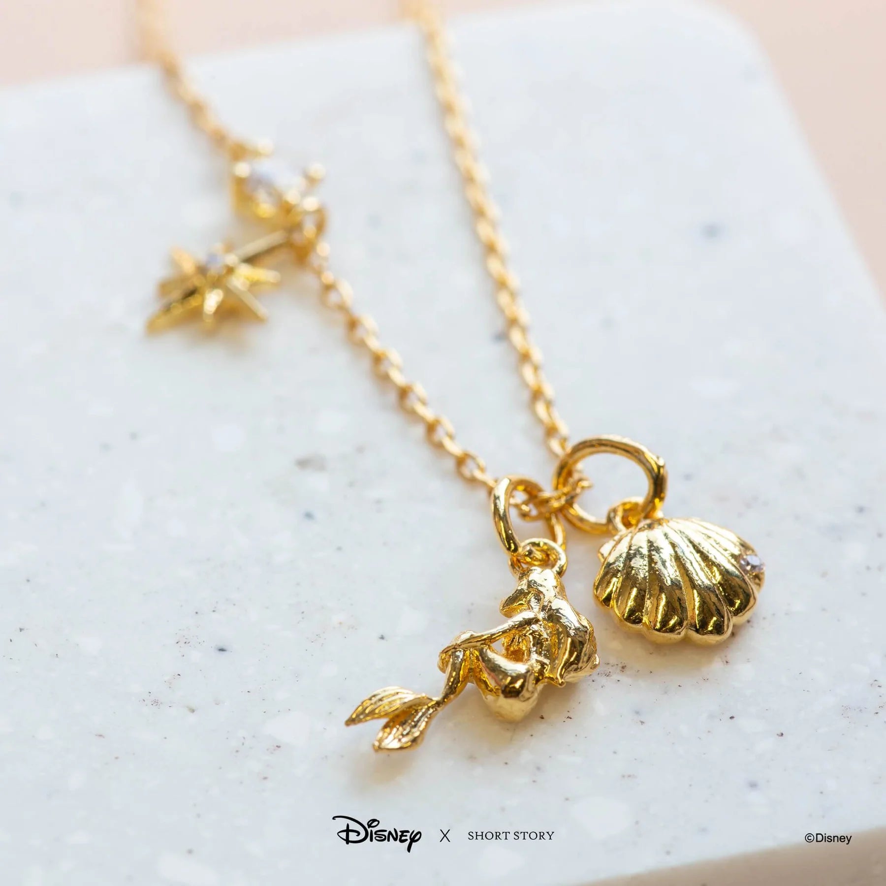 Short Story - Disney Necklace Little Mermaid Gold