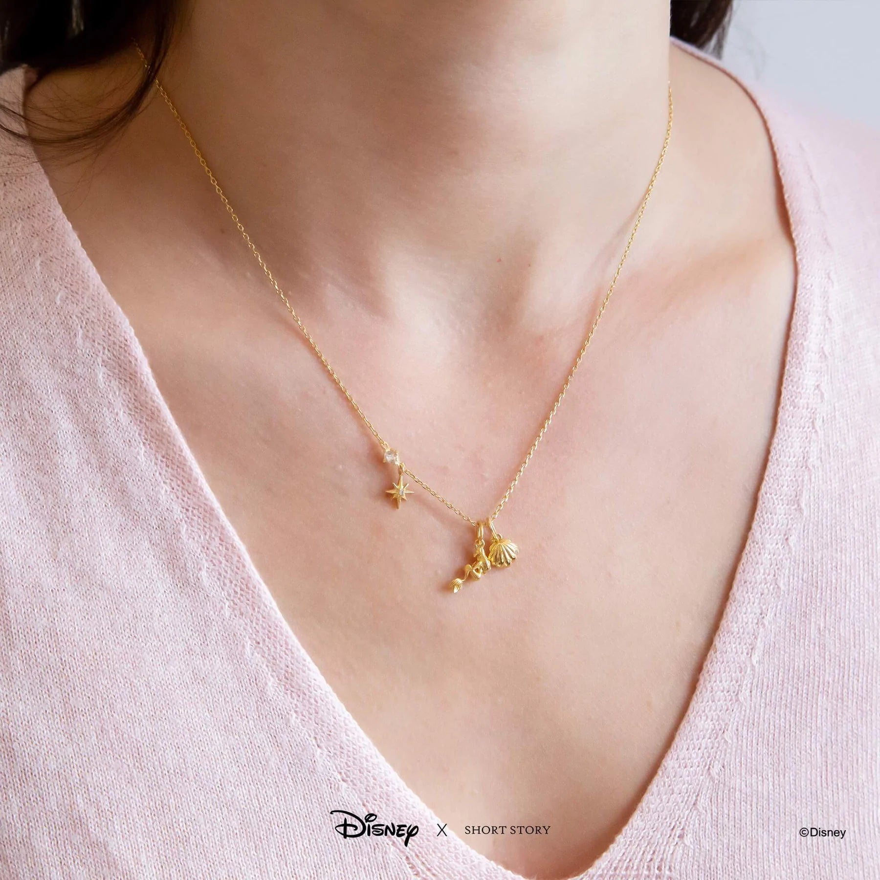 Short Story - Disney Necklace Little Mermaid Gold
