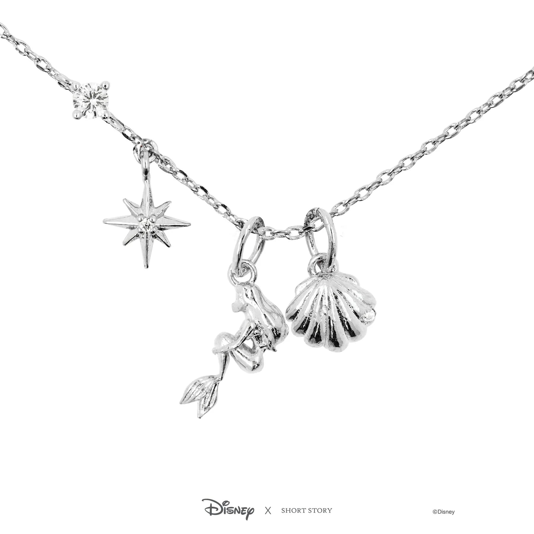Short Story - Disney Necklace Little Mermaid Silver