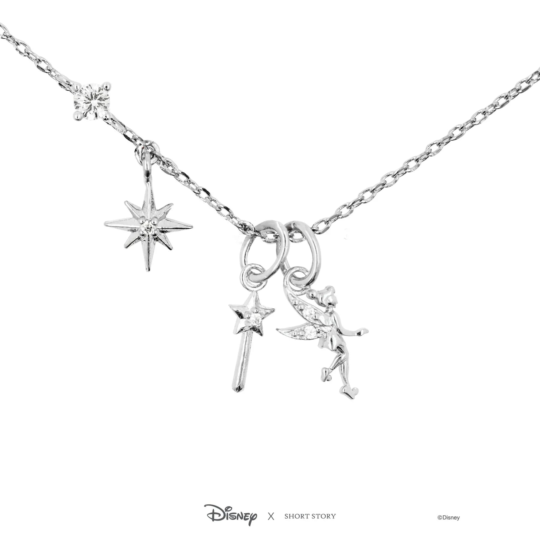Short Story - Disney Necklace Tinker Bell Silver