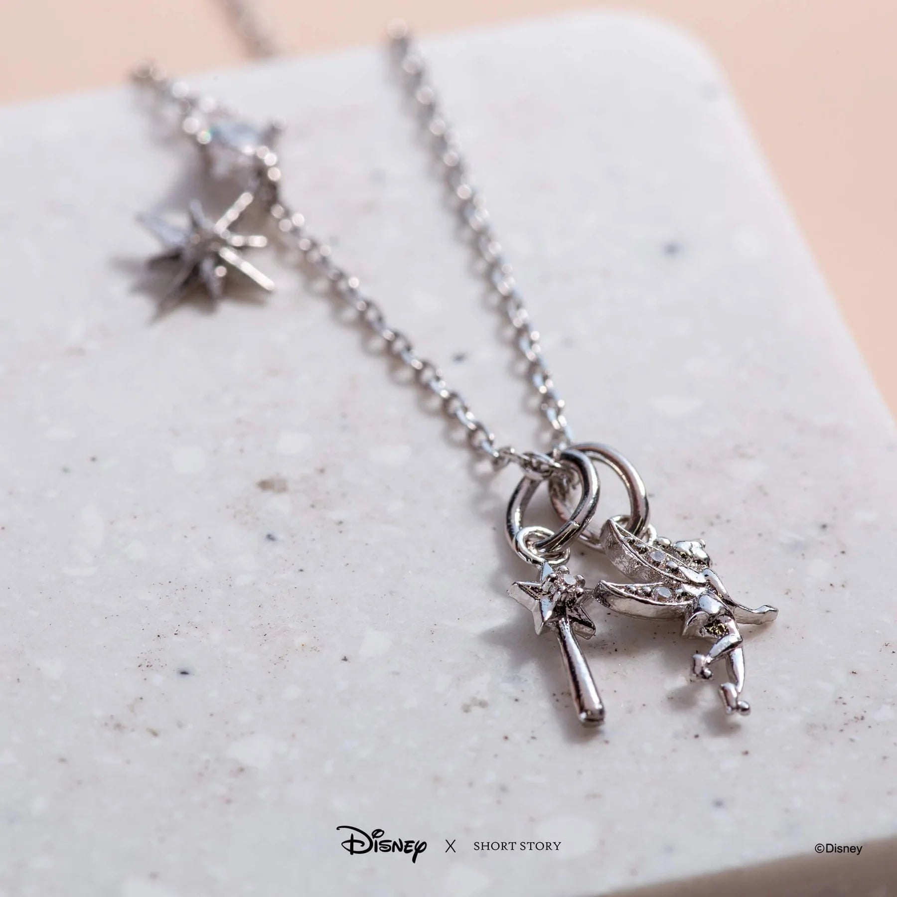 Short Story - Disney Necklace Tinker Bell Silver