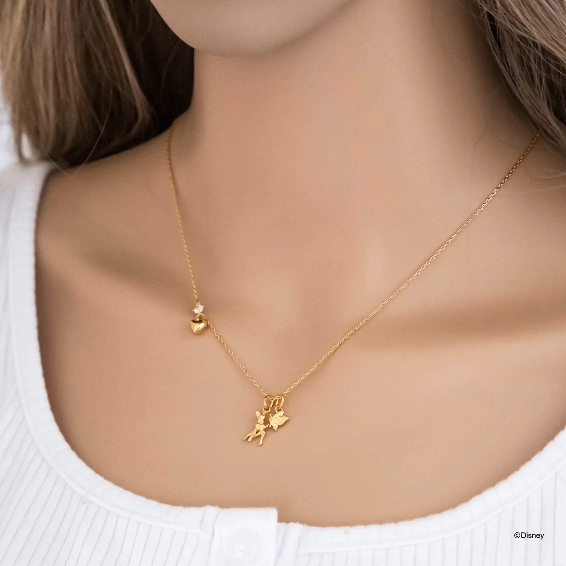 Short Story - Disney Necklace Bambi Gold
