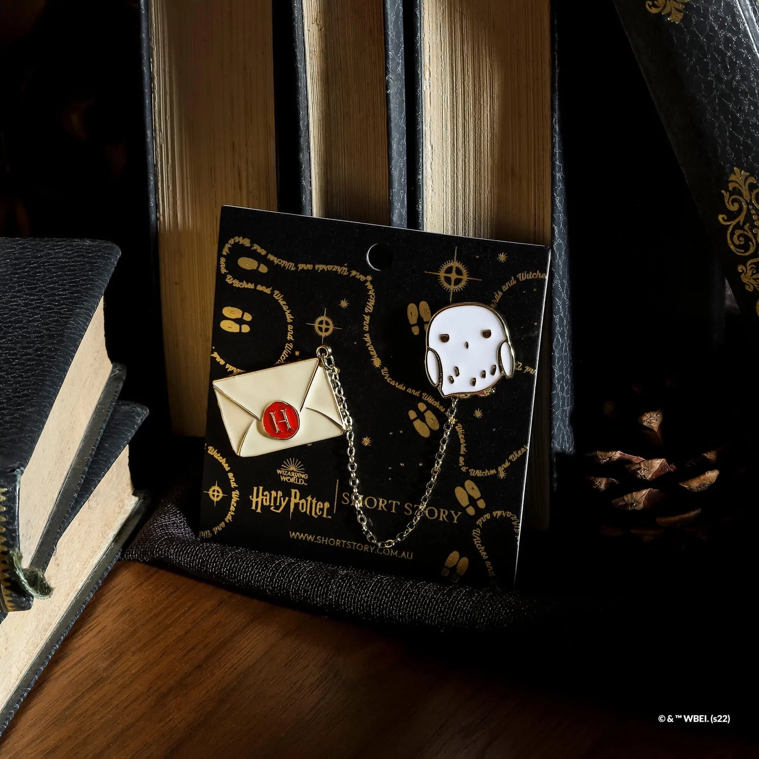 Short Story - Harry Potter Enamel Pin Hogwarts Letter & Hedwig